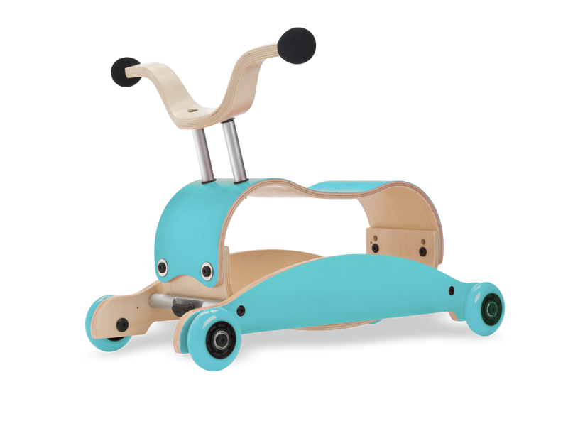 Blue mini-flip childs walker