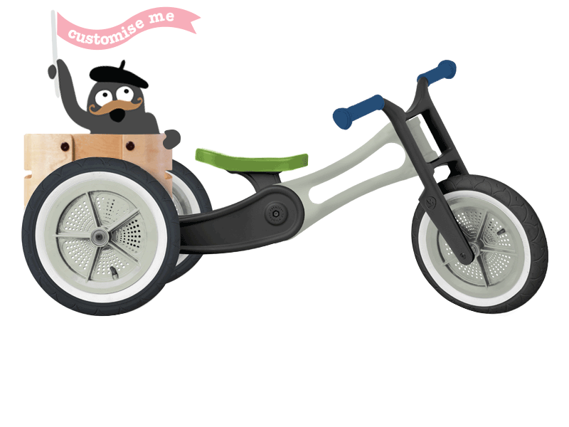 Wishbone Recycled 3 in 1 Balance Bike Wishbone Design Studio EU