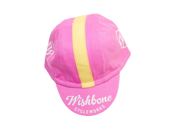 Pink childs cycling cap