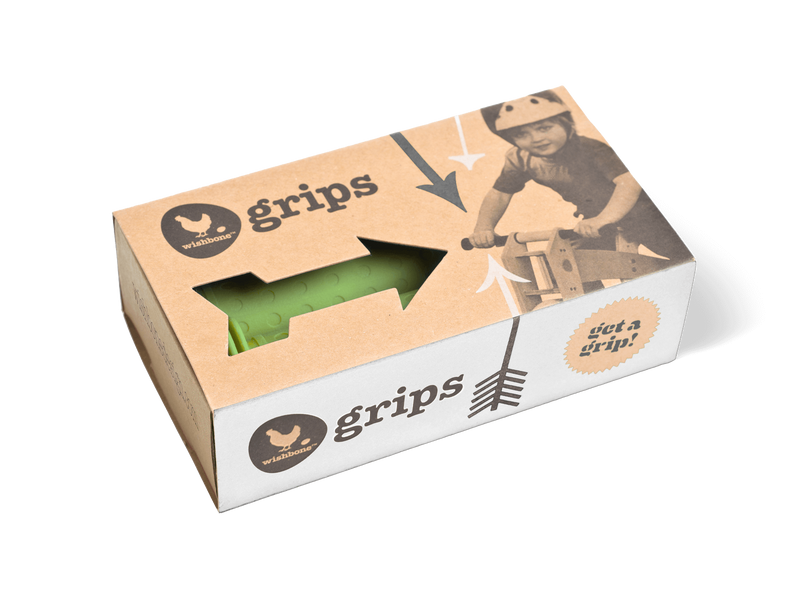 Green grips in cardboard packaging