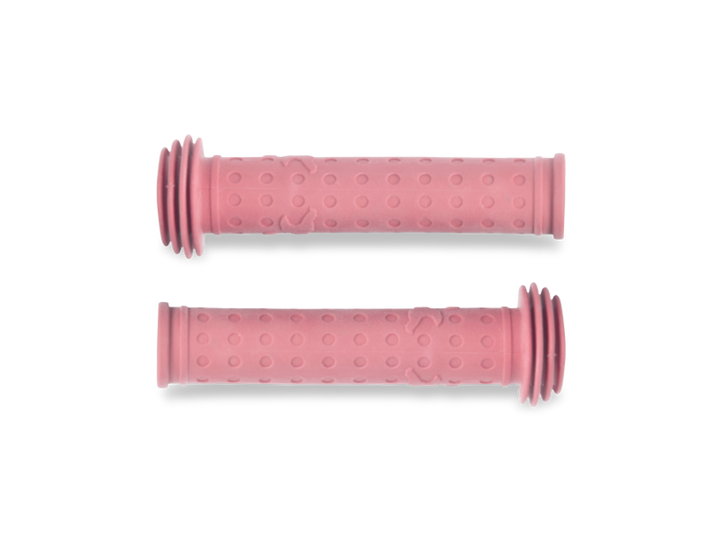 Pink silicone bike grips