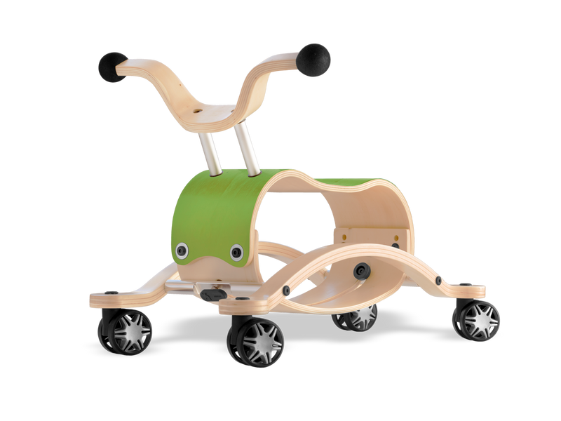 Green mini-flip racer 2in1 ride-on