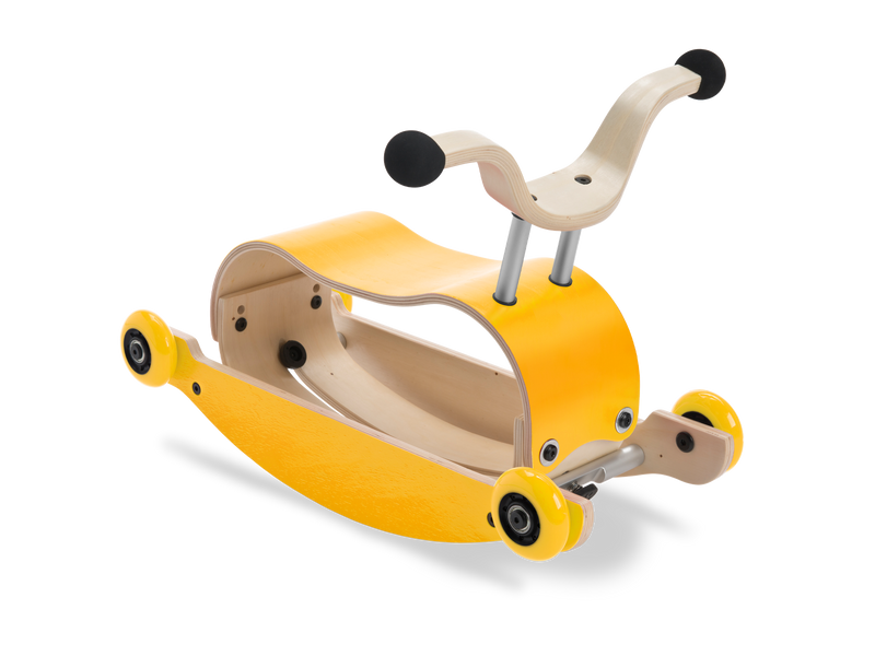 Yellow mini-flip rocking kids toy
